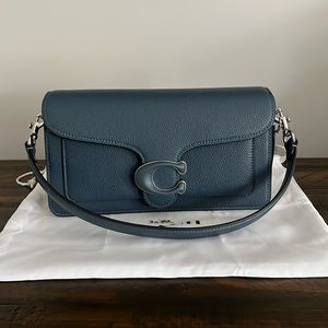 🤍💙COACH Tabby Shoulder Bag 26, Silver/Denim (Blue) New Condition without tags